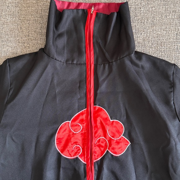 Naruto Akatsuki Cosplay Cloak - Red Cloud Robe - Picture 3 of 4